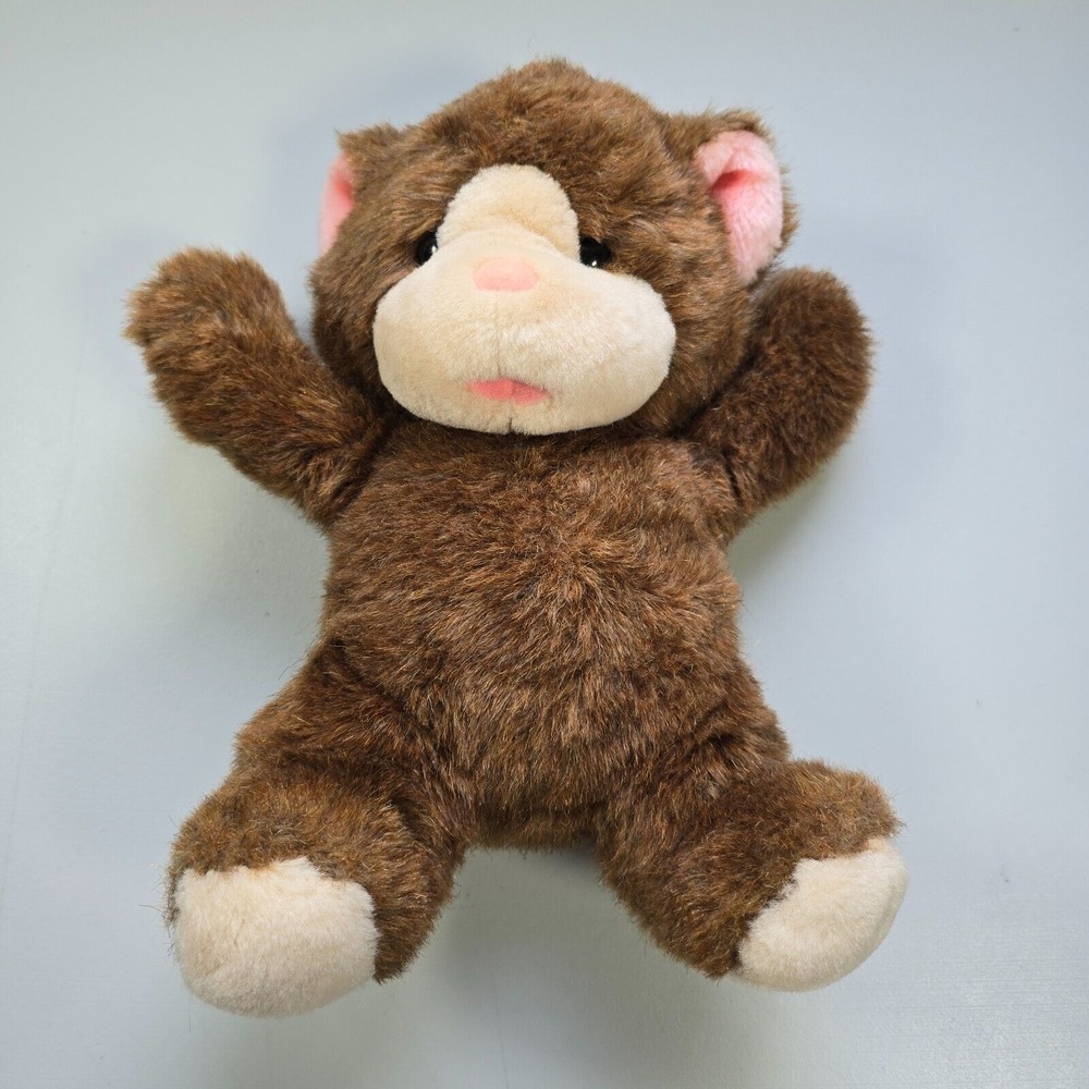 Vintage Mattel Emotions Plush Bear Brown 1986 Retro Toy‎ Stuffed Animal - Picture 2 of 10